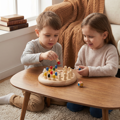 Educational Wooden Memory Chess Game
