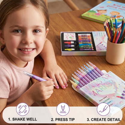 Nail Art Marker Set with Precision Tip – Acrylic Pens for Detailed Nail Designs