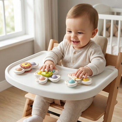 Cute suction cup toy for babies Set of 3