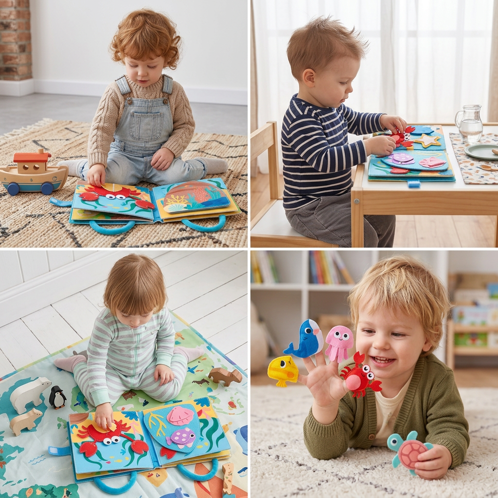 Montessori Ocean Animals Sensory Busy Book