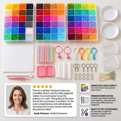 Premium Fuse Beads Set with Crafting Tools – DIY Arts & Crafts Kit