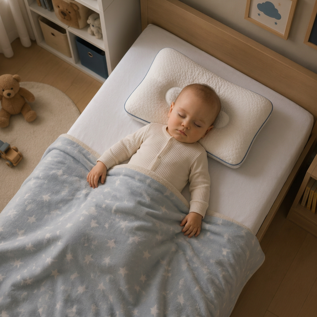 Ergonomic Neck Support Memory Foam Kids Pillow