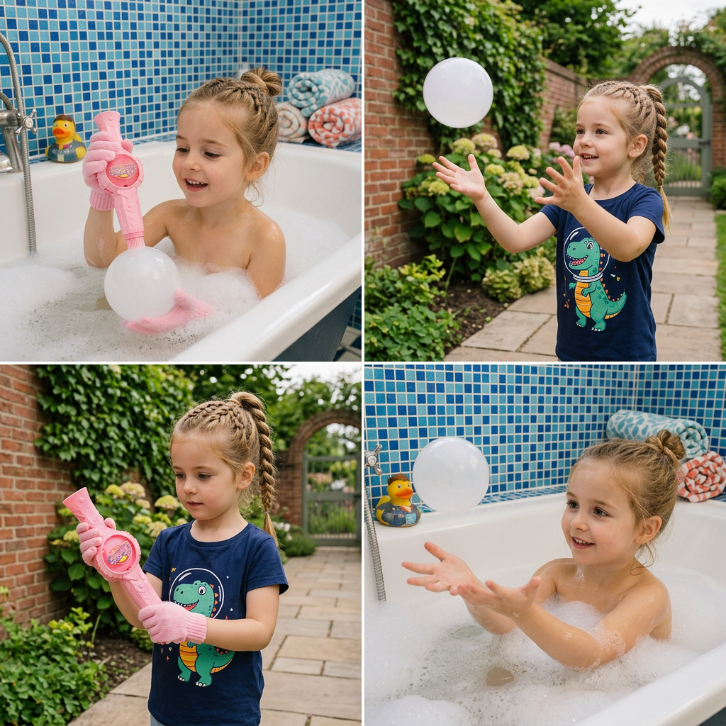Interactive Bubble Ball Racket Toy for Kids