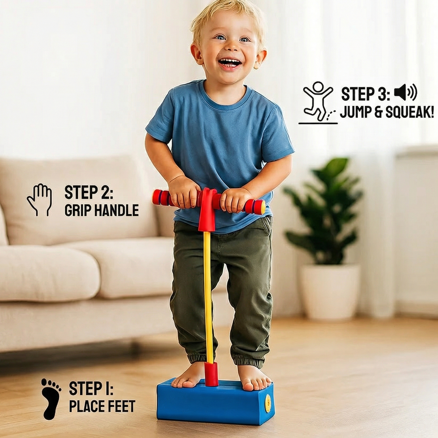 Foam children's pogo jumpers – jumping toys for indoors and outdoors