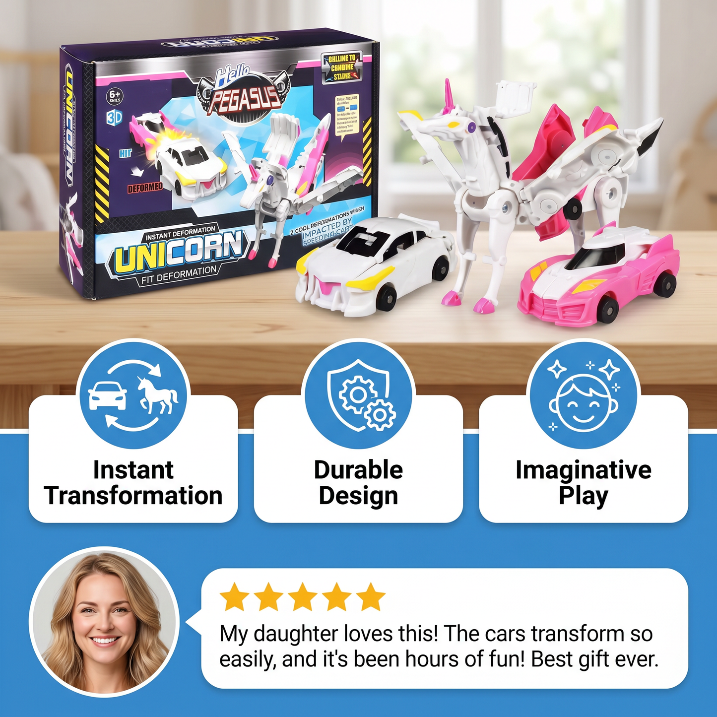 Transforming Unicorn Cars