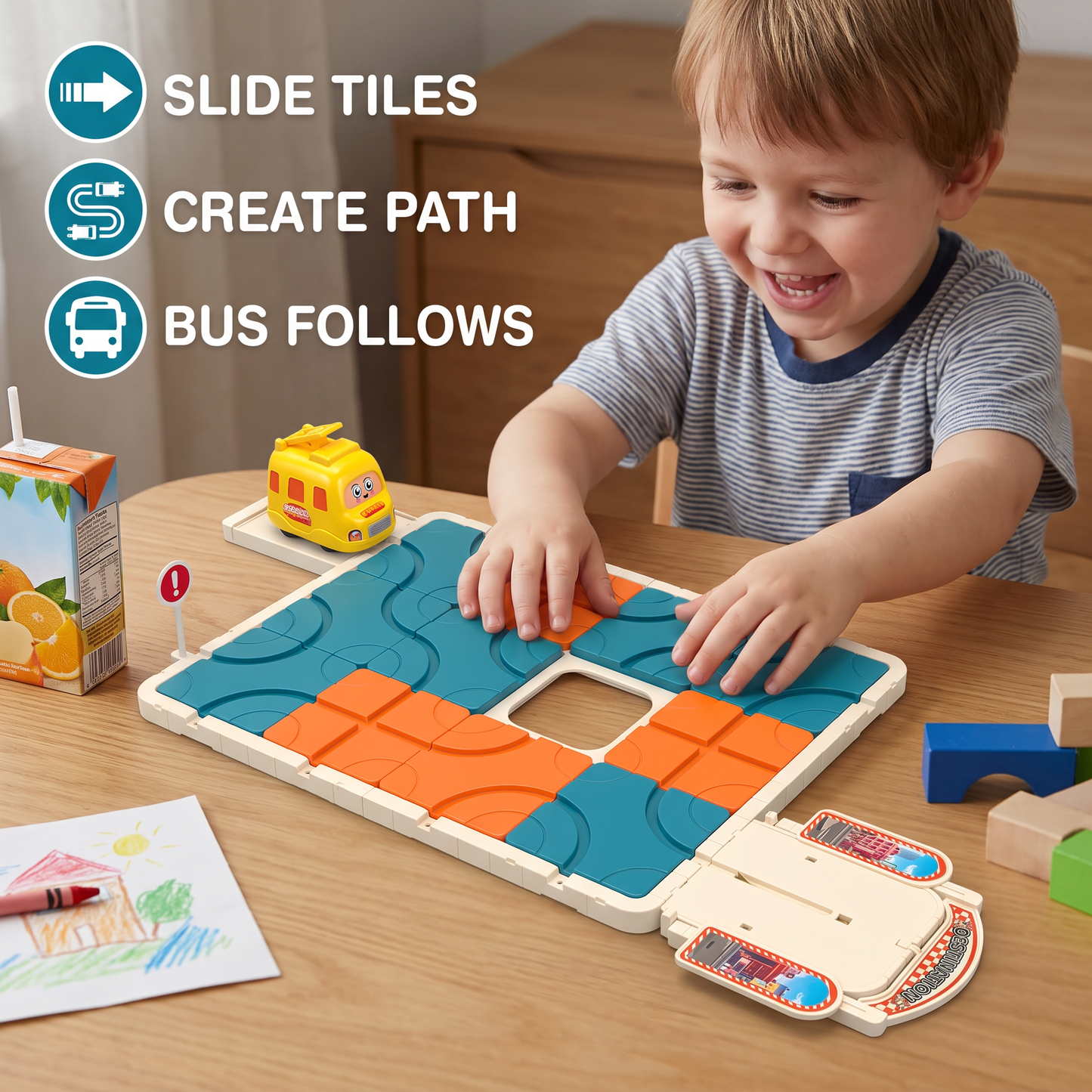 Sliding Track Maze Puzzle Game