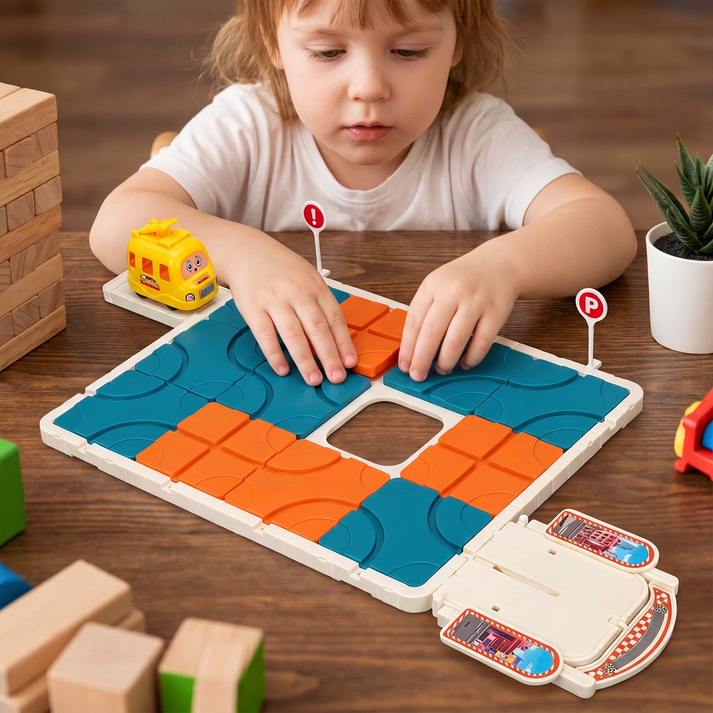 Sliding Track Maze Puzzle Game