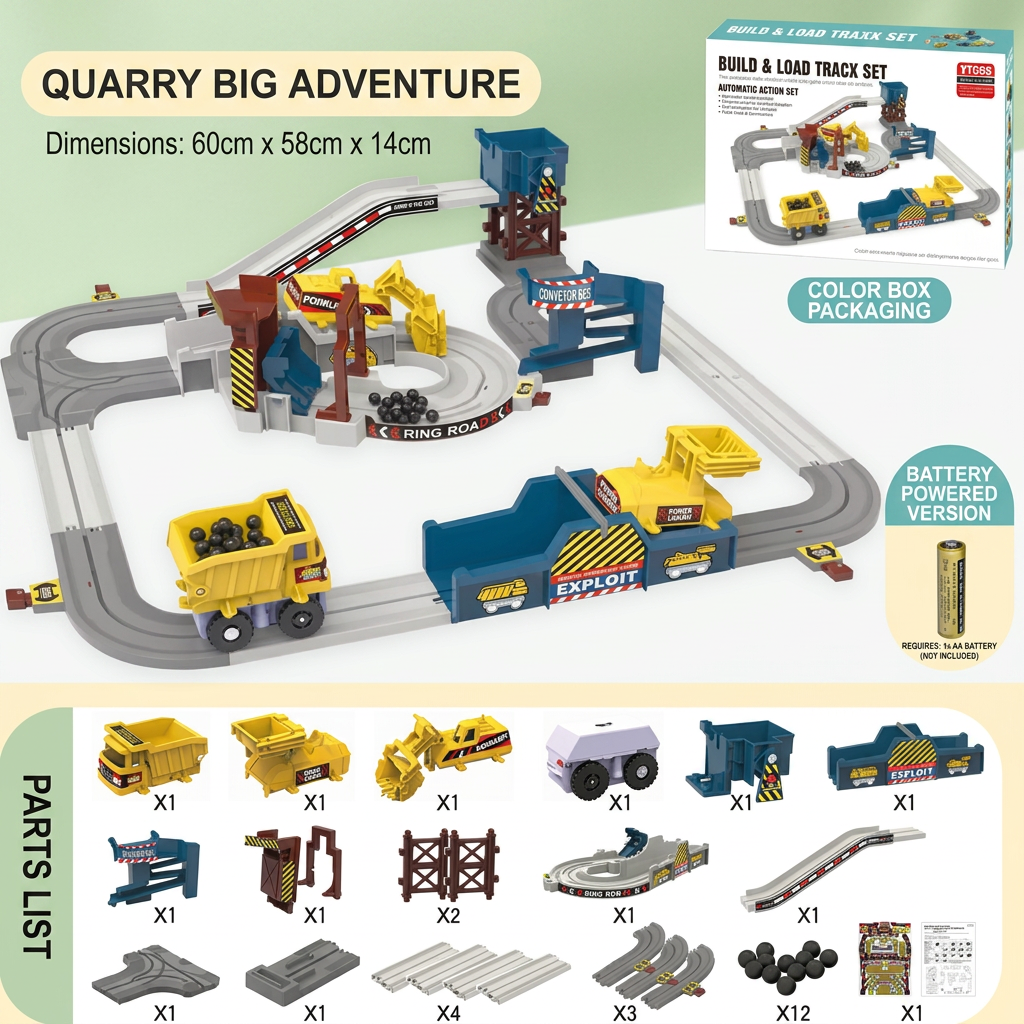 Interactive Electric Quarry Adventure Train Set