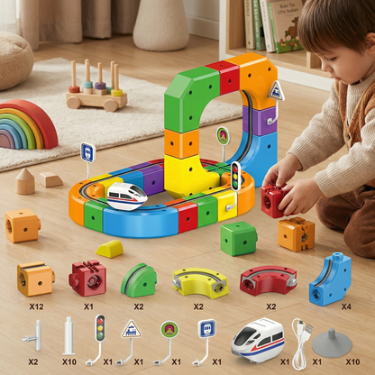 Magic rail cube track kids toy