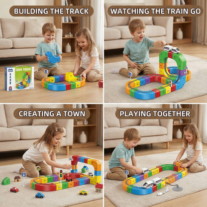 Magic rail cube track kids toy