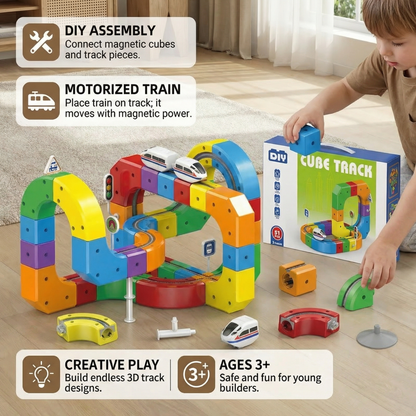 Magic rail cube track kids toy