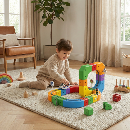 Magic rail cube track kids toy