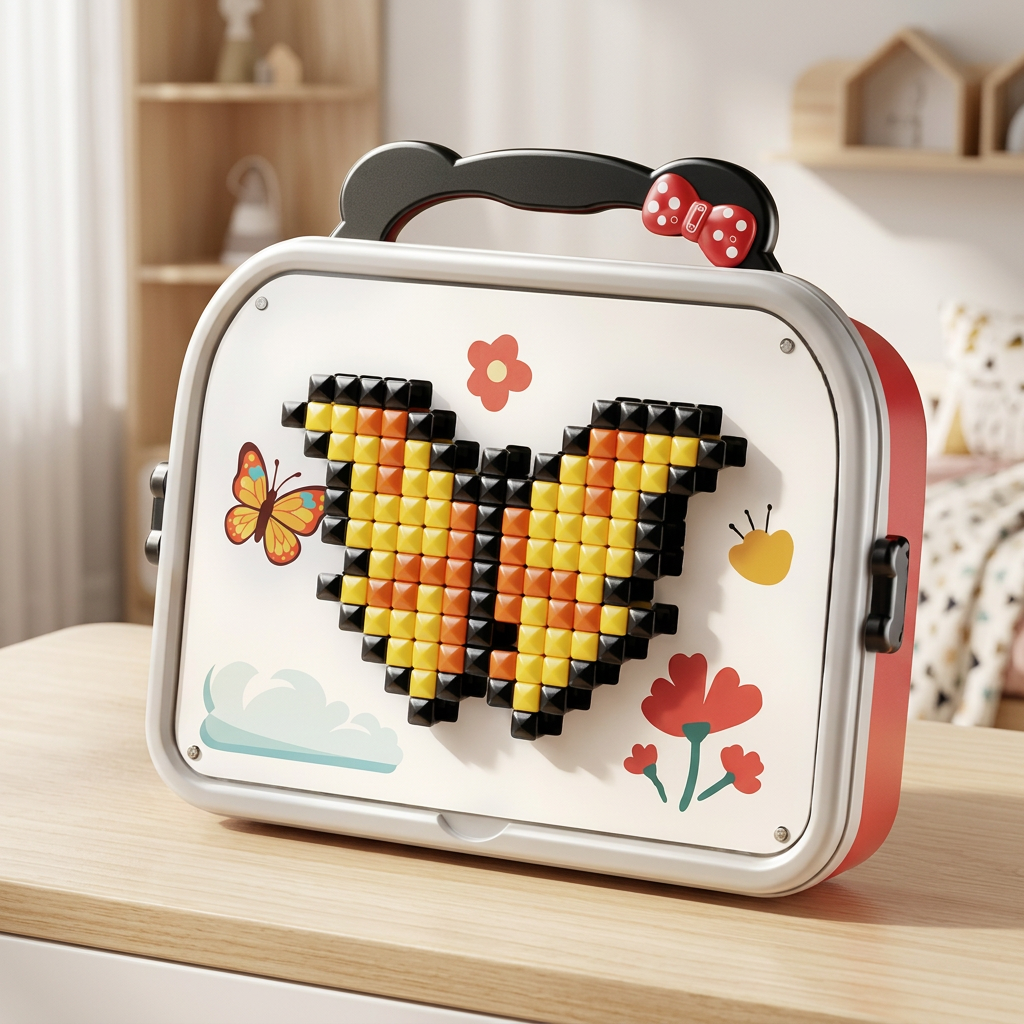 Kids Montessori Mushroom Pegboard Mosaic Puzzle Set
