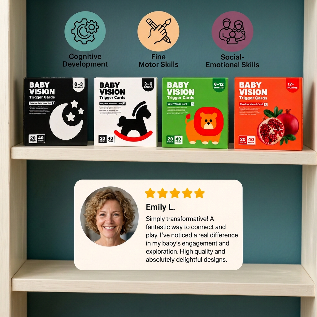 Montessori Baby Learning Flash Cards – Visual Stimulation, Color Recognition & Categorization Set