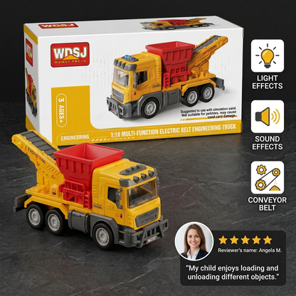Construction Dump Truck Toy with Lights & Sounds