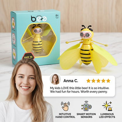 Hand-Controlled Flying Bee Toy with Motion Sensor and LED Lights