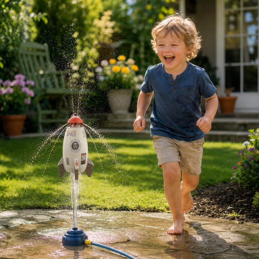 Rocket-shaped Water Sprinkler Toys for Children