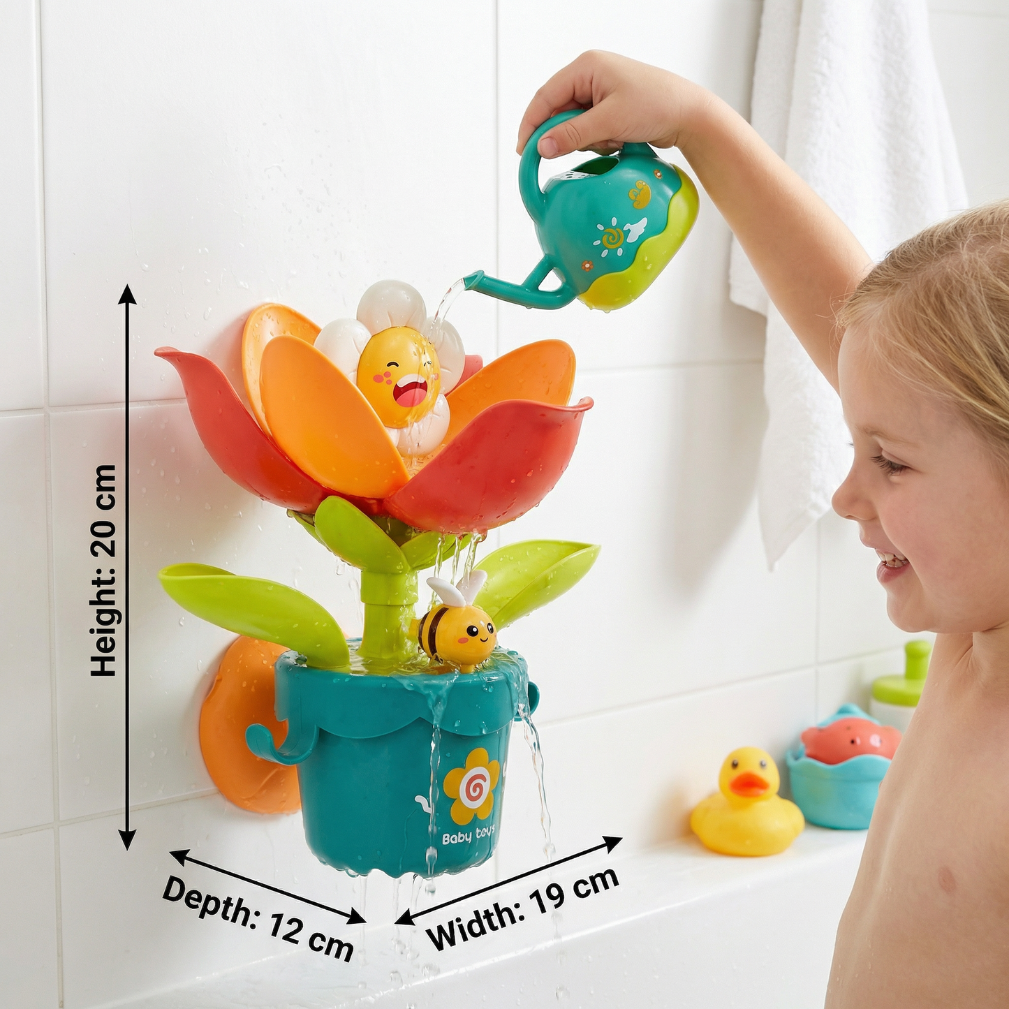 Flower Fun Bath Toy with Watering Can