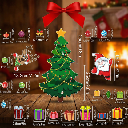 DIY Christmas Montessori Magnetic Sticker