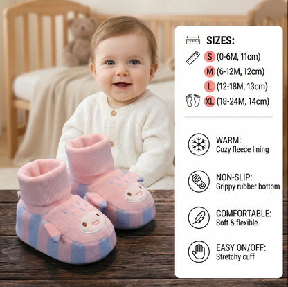 Cosy Baby Sock Shoes – Warm, Non-Slip & Comfortable