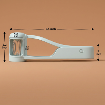 Stainless Steel Grape & Cherry Tomato Cutter – Safe One-Press Quarter Slicer for Toddlers & Kids
