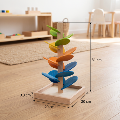 Montessori Rainbow Marble Tower