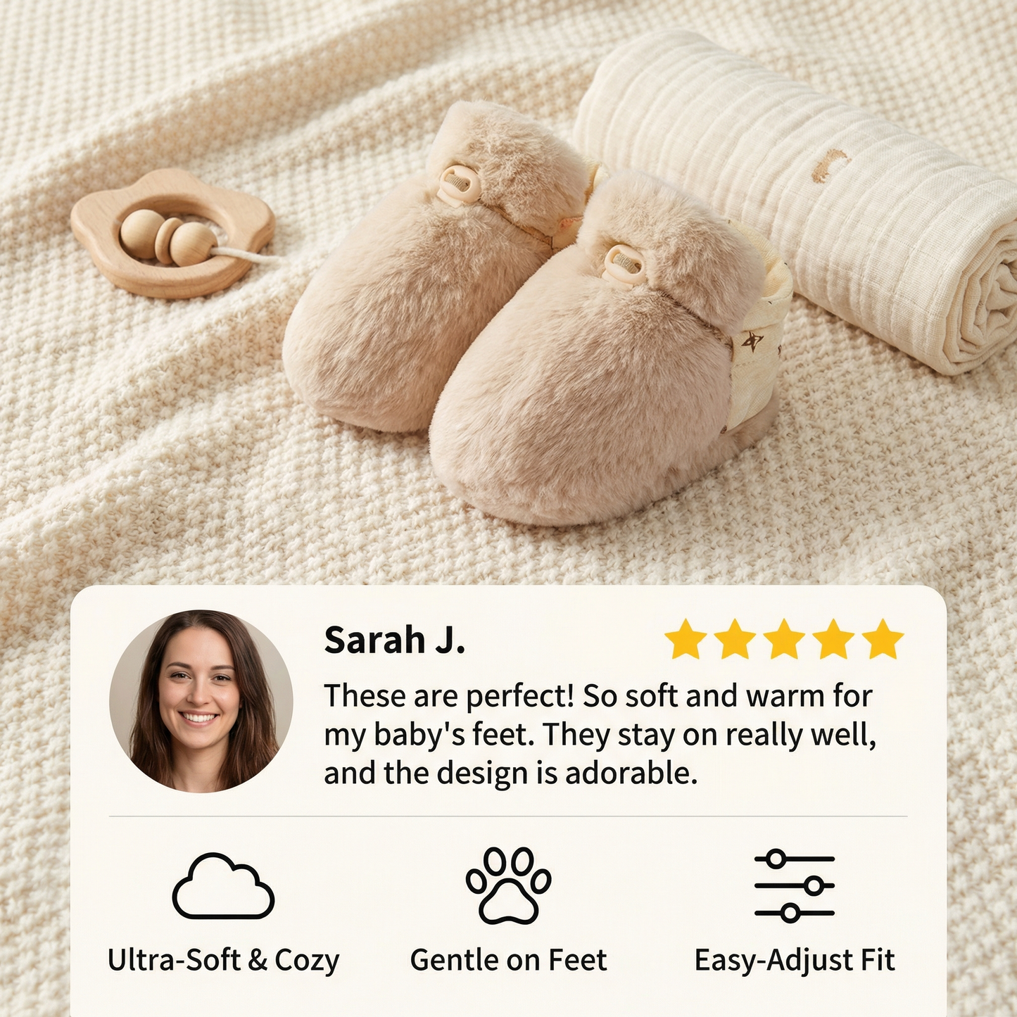 Fluffy sock shoes for babies