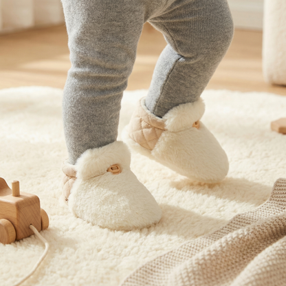 Fluffy sock shoes for babies