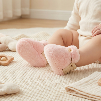 Fluffy sock shoes for babies