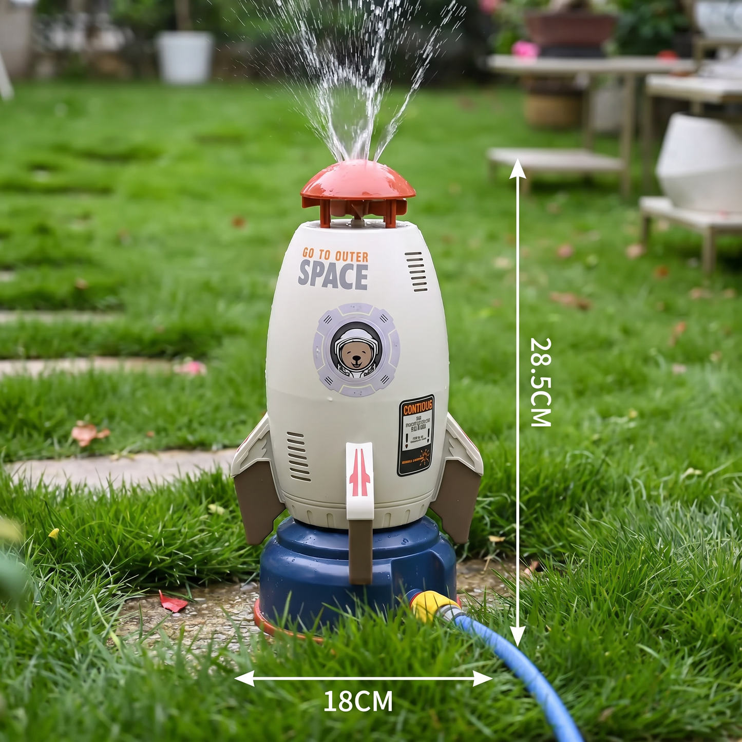 Rocket-shaped Water Sprinkler Toys for Children