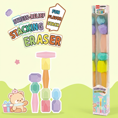 Stack & Build Gem Eraser Set