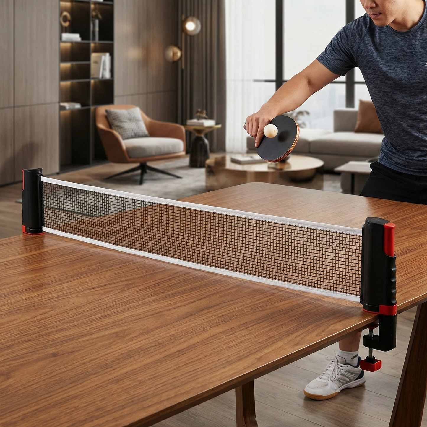 Adjustable table tennis set - suitable for every table!