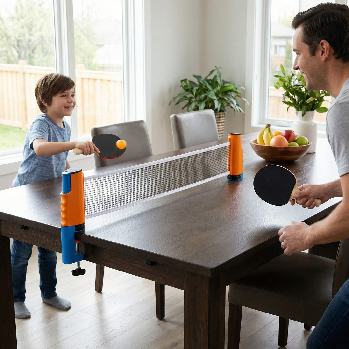 Adjustable table tennis set - suitable for every table!