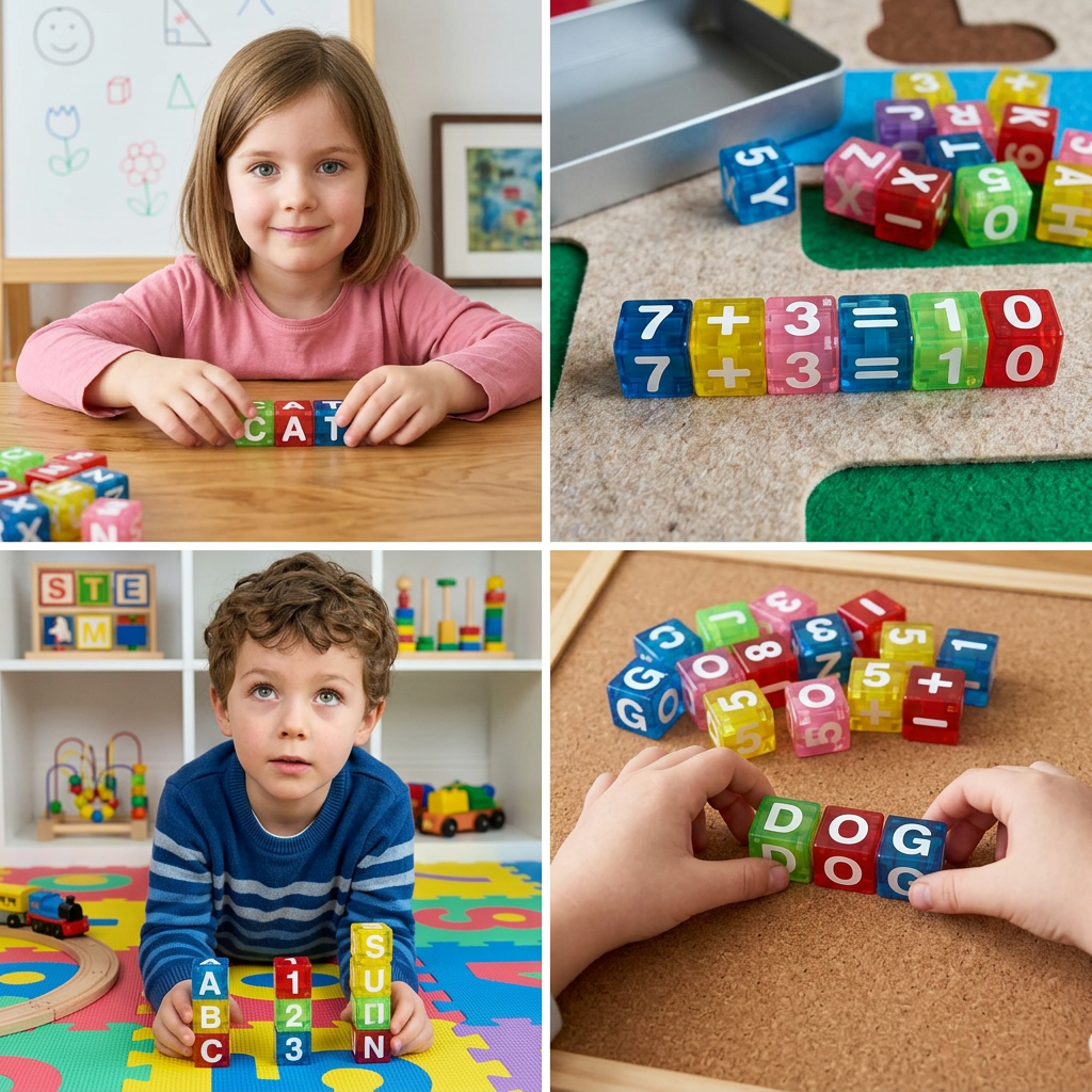 40-Piece Magnetic Letters & Numbers Learning Set – Montessori STEM Toy for Kids