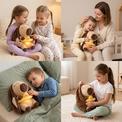 Breathing Capybara Plush Toy – Soft & Cuddly Sleep Companion