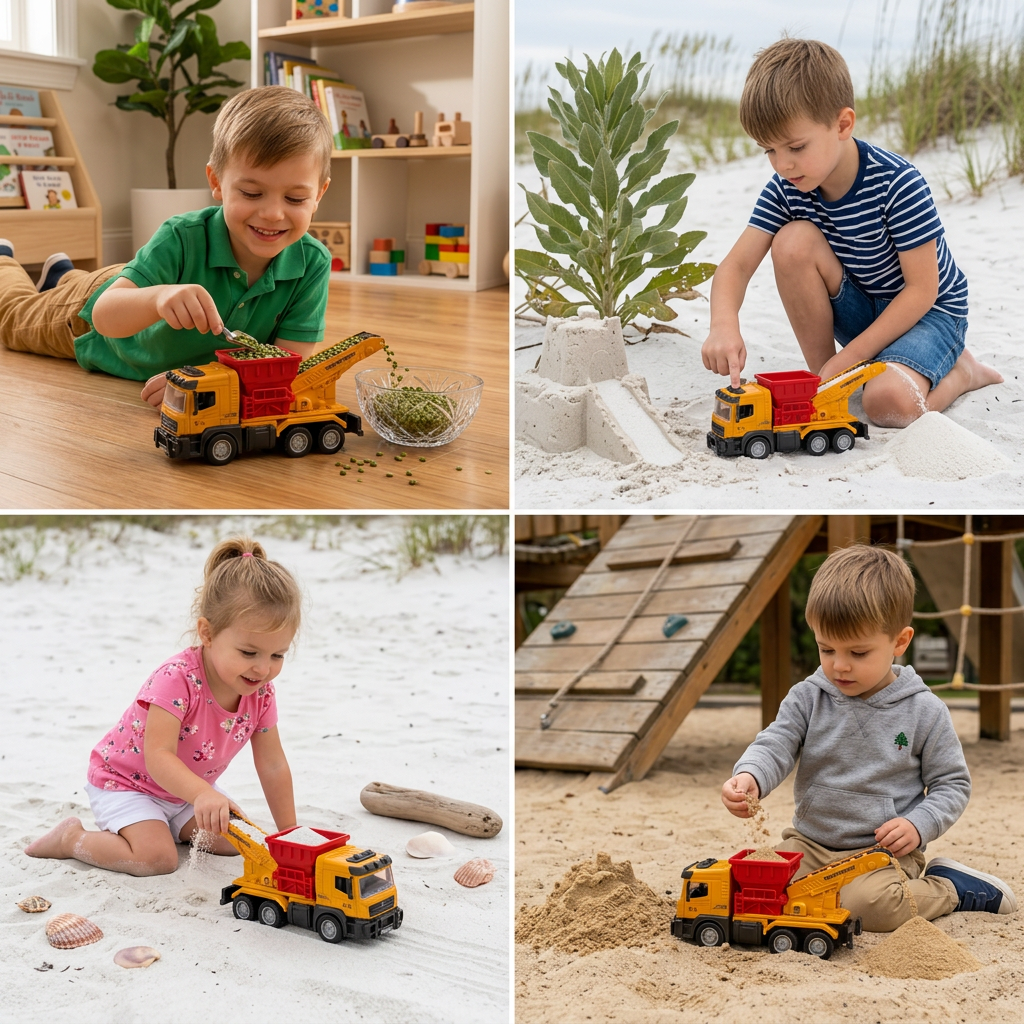 Construction Dump Truck Toy with Lights & Sounds