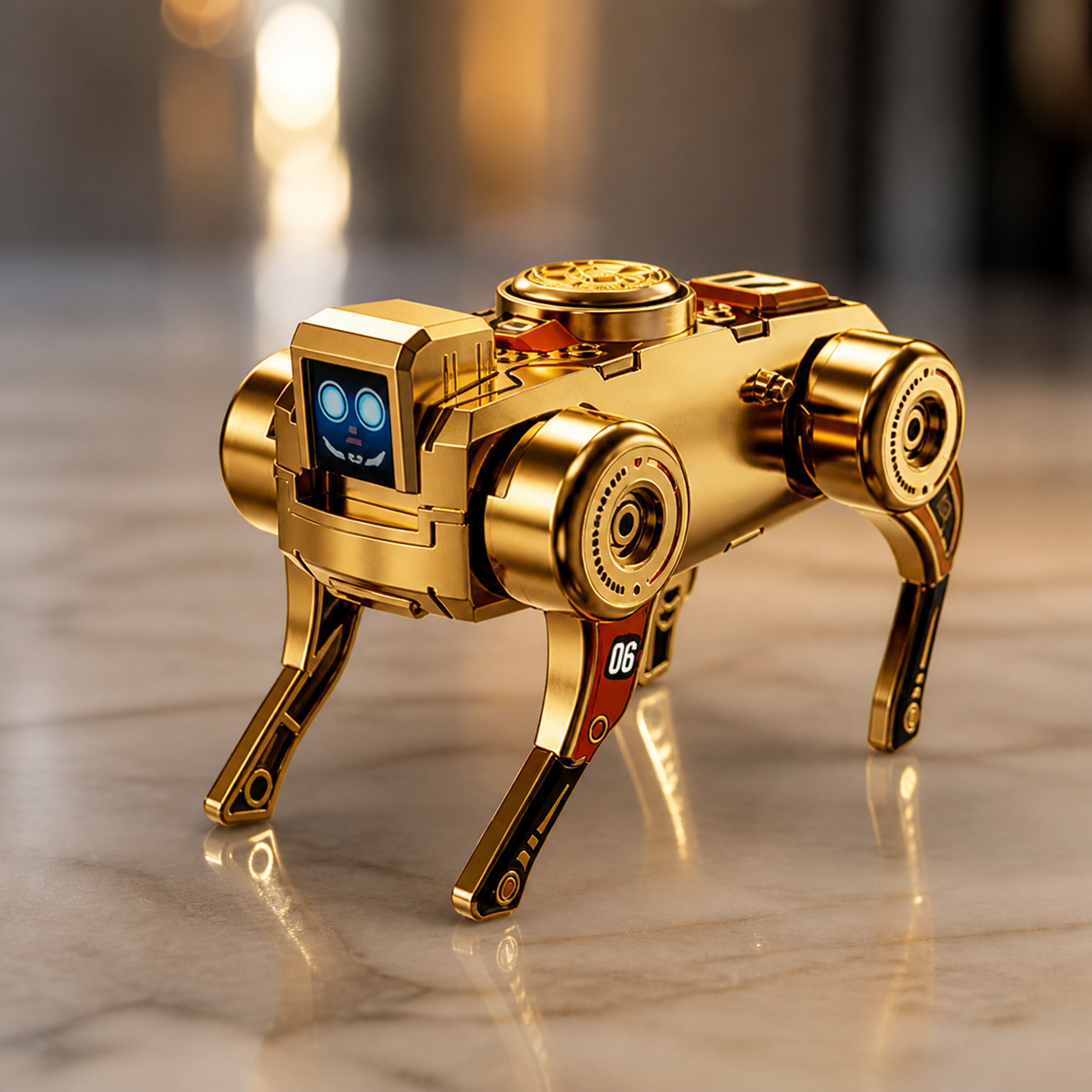 3-in-1 Mechanical Robot Dog Fidget Spinner Toy