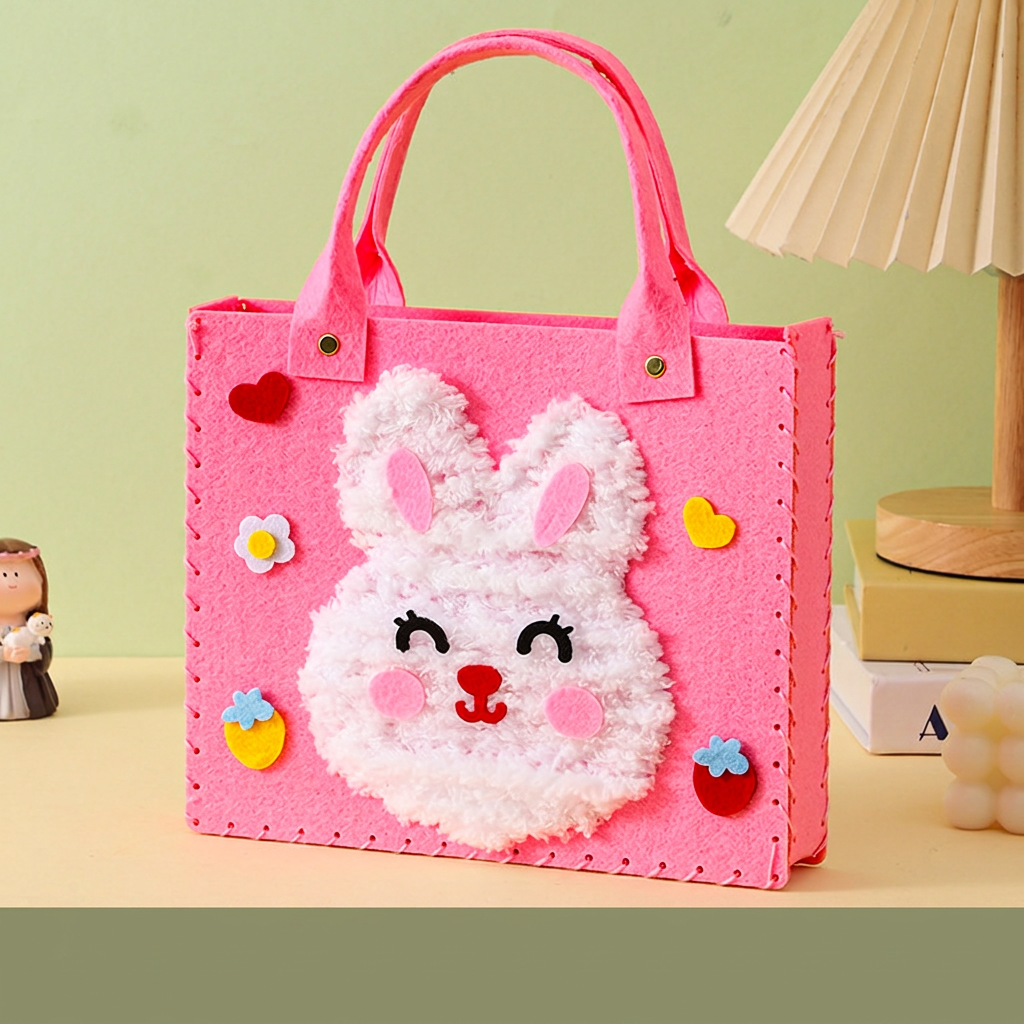 Kids DIY Plush Tote Bag Craft Kit