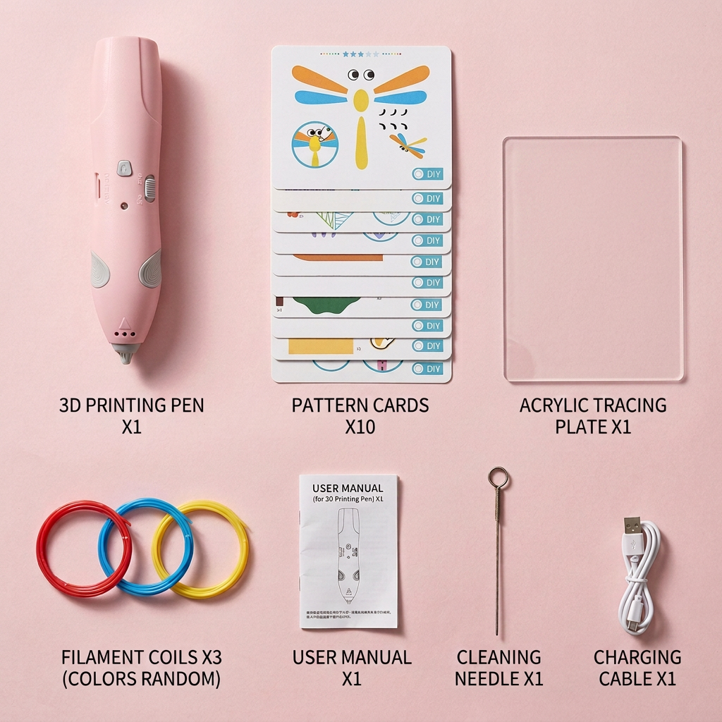 Low-Temperature 3D Pen Set for Kids – Safe DIY STEM Drawing Kit