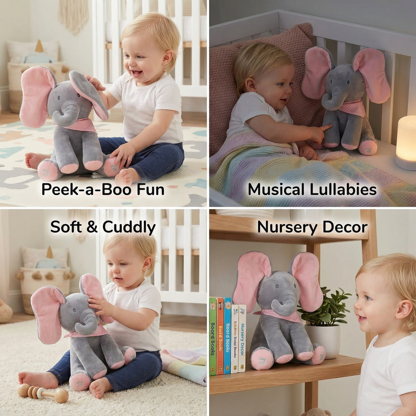 Peek-A-Boo-Elephant - Interactive Plush Toy
