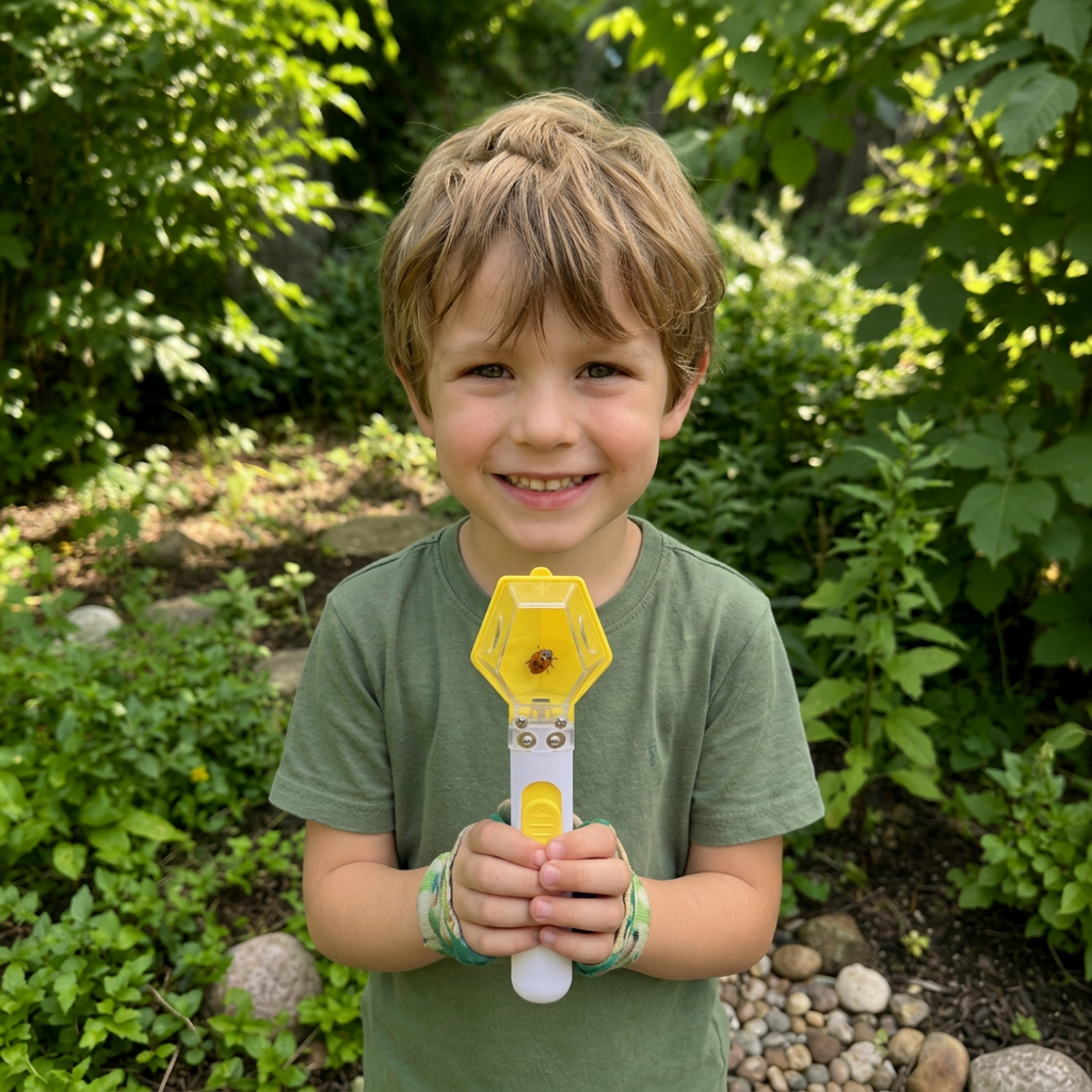 Kids Bug Catcher with 6X Magnifier – Insect Observation Tool for Outdoor Exploration