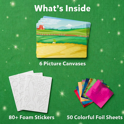 DIY Foil Art Kit – No-Mess Animal Crafts for Kids